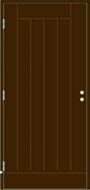 Входная дверь KASKI (Финляндия) VO2 коричневая