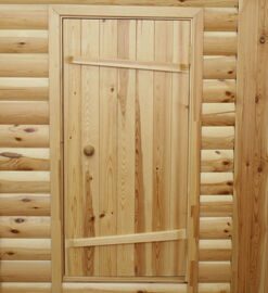 Установка дверей в баню